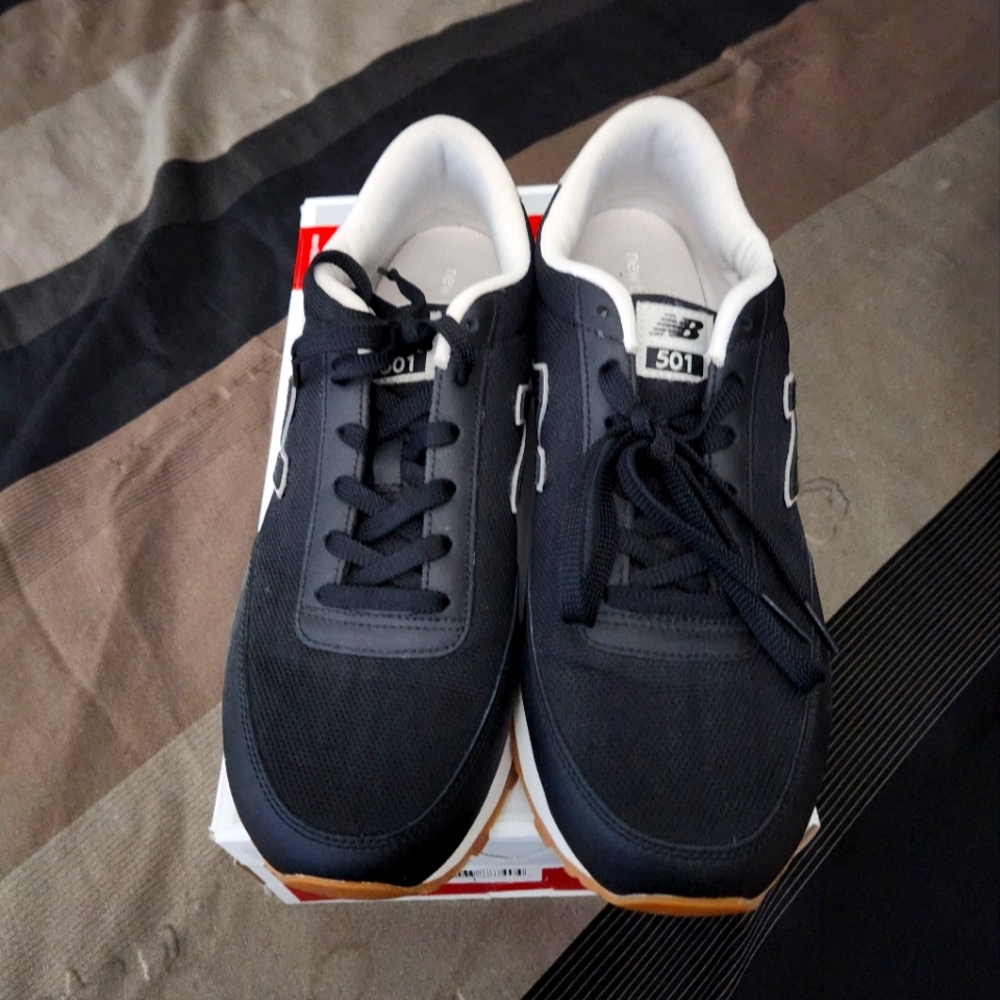 New Balance Black Sneakers Retro Inspired Design 501s